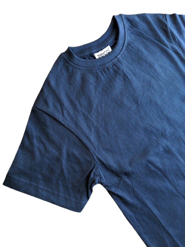 Plain Navy T-shirt - Image 2